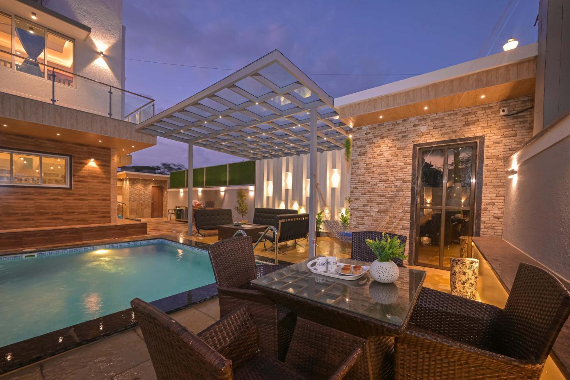 Azure Retreat Villa By Tropicana Stays Lonavala Exterior foto